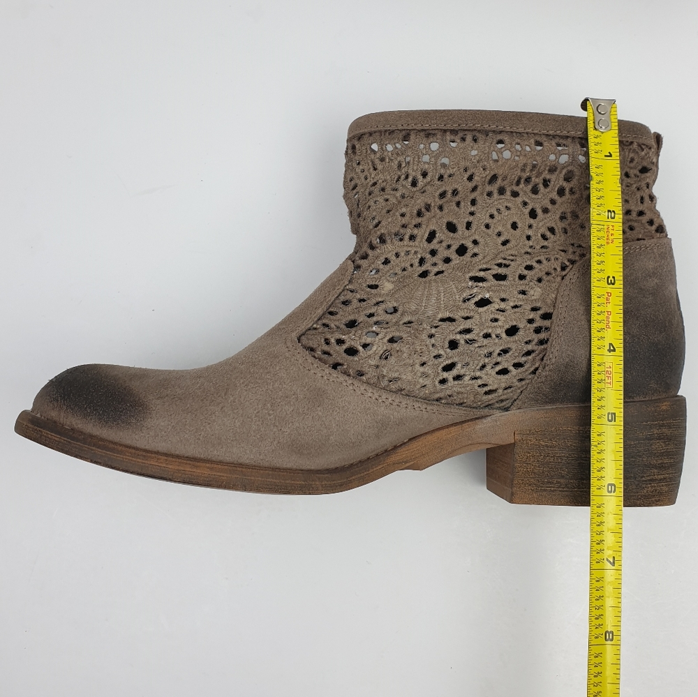 Musse & Cloud Ainhoa ankle booties scallop leather festival bohemian boho boots